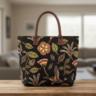 Țesătură decorativă GOBELIN PREMIUM Primal Birdscape Art design A