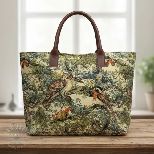 Țesătură decorativă GOBELIN PREMIUM Bird Heritage Forest