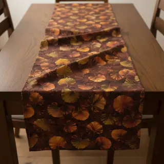 Țesătură decorativă VELVET Ginko Biloba Leaf