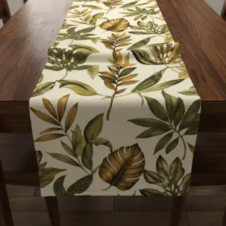 Țesătură decorativă premium Linenlook Botanic Bold Leaf digital print