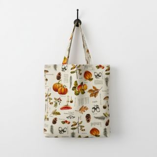 Țesătură decorativă premium Linenlook Fall Harvest Recipe digital print