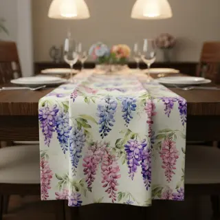 Țesătură decorativă Serene Wisteria Charm digital print