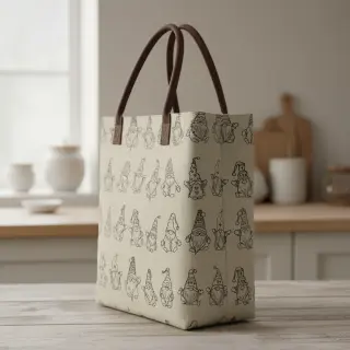 Țesătură decorativă Linenlook premium Tomte Jolly Line