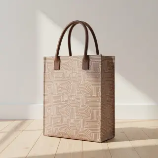 Țesătură decorativă Linenlook premium Curve Maze Line