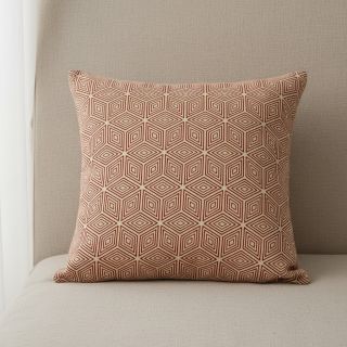 Țesătură decorativă Linenlook Blocks 3D Illusion cherry