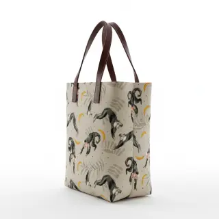 Țesătură decorativă Linenlook Monkey Bananas