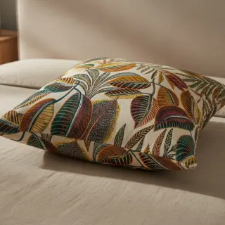 Țesătură decorativă jacquard Cacao allover multico