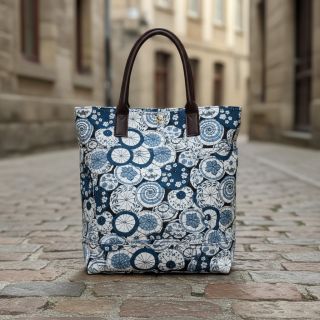 Țesătură decorativă jacquard Kusmi bleu