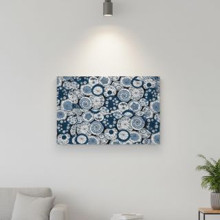Țesătură decorativă jacquard Kusmi bleu