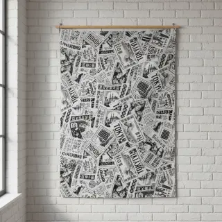 Țesătură decorativă jacquard Neo noir blanc