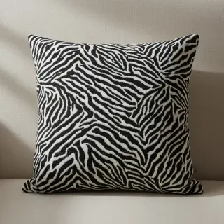 Țesătură decorativă jacquard Tanzanie noir blanc