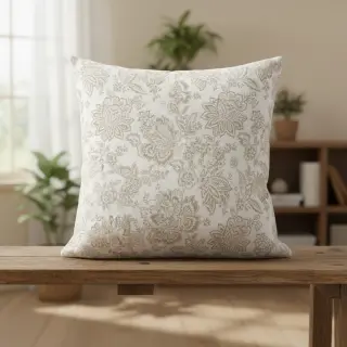 Țesătură decorativă jacquard Jacobean lin