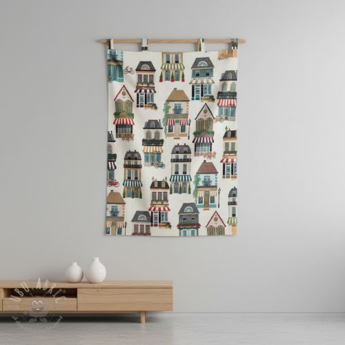 Țesătură decorativă premium Shop Boutique City digital print