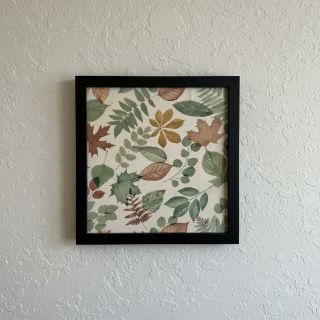 Țesătură decorativă premium Linenlook Coloured Leaf Mix digital print