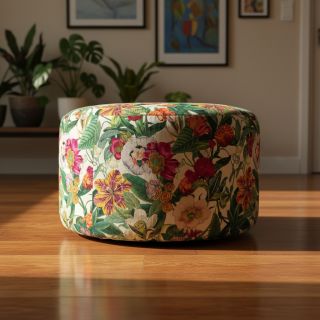 Țesătură decorativă premium Linenlook Flashy Floral Party digital print