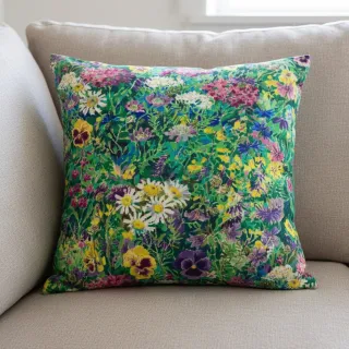 Țesătură decorativă premium Spring Flower Garden digital print