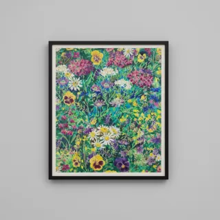 Țesătură decorativă premium Spring Flower Garden digital print