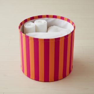 Țesătură decorativă premium Joyful Basic Stripe pink digital print