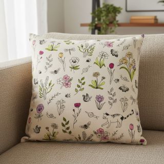 Țesătură decorativă Linenlook Spring Doodle Time