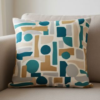 Țesătură decorativă Linenlook Abstract Form Fusion