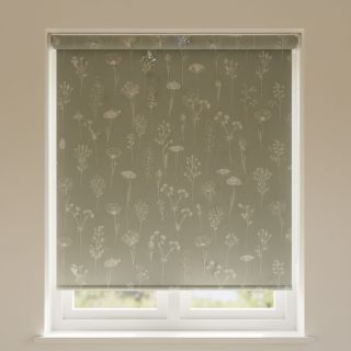 Țesătură decorativă Linenlook Fine Fragile Flower old green