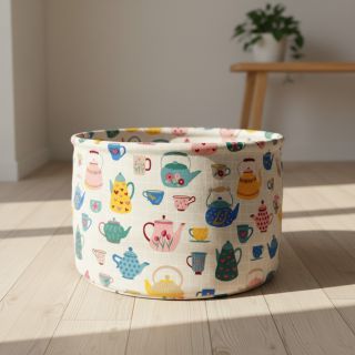 Țesătură decorativă premium Happy Teapot Party