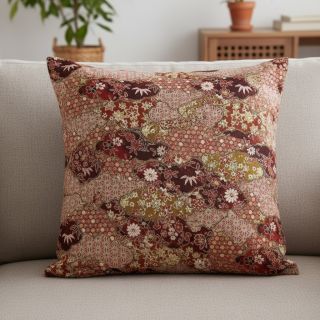 Țesătură decorativă jacquard Nuage allover rouge