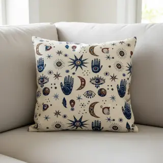 Țesătură decorativă jacquard Namaste allover blanc