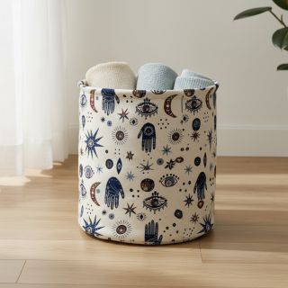 Țesătură decorativă jacquard Namaste allover blanc