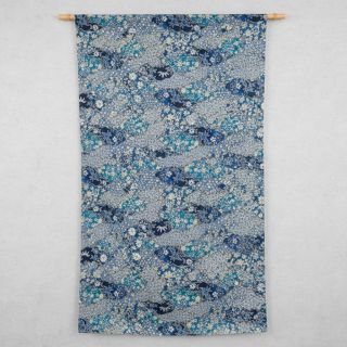 Țesătură decorativă jacquard Nuage allover bleu
