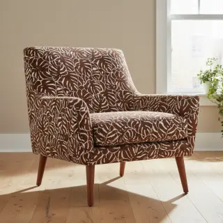 Țesătură decorativă jacquard Anthéa terracotta