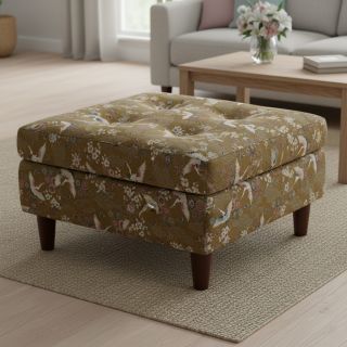 Țesătură decorativă jacquard Grues or