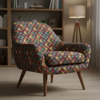 Țesătură decorativă GOBELIN PREMIUM Graphic Wave Scale