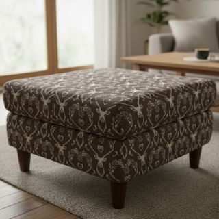 Țesătură decorativă jacquard DOUBLE FACE Landhaus Deer Heart taupe