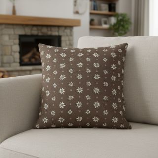 Țesătură decorativă jacquard DOUBLE FACE Landhaus Edelweiss taupe