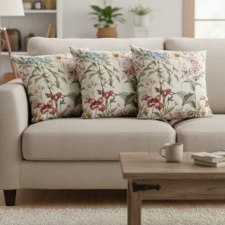 Țesătură decorativă Linenlook premium Flower Dreamy Field digital print