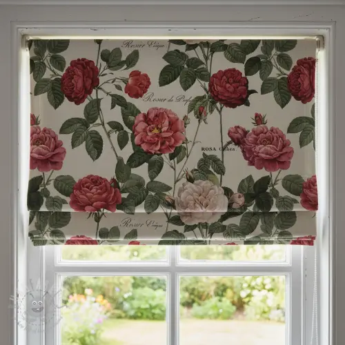 Țesătură decorativă Linenlook premium Vintage Rose Garden digital print