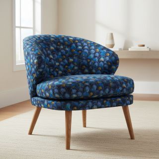 Țesătură decorativă Scale Peacock Feather digital print