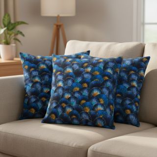 Țesătură decorativă Scale Peacock Feather digital print