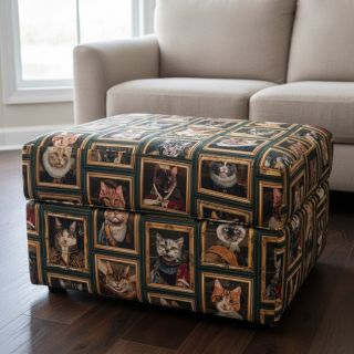 Țesătură decorativă Cats Golden Age digital print