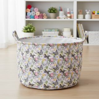 Țesătură decorativă Genoveva butterfly lila digital print