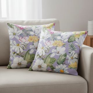 Țesătură decorativă Genoveva flower lila digital print