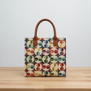 Țesătură decorativă GOBELIN PREMIUM Graphic square circle