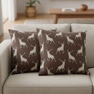 Țesătură decorativă Linenlook Hunting deer silhouette