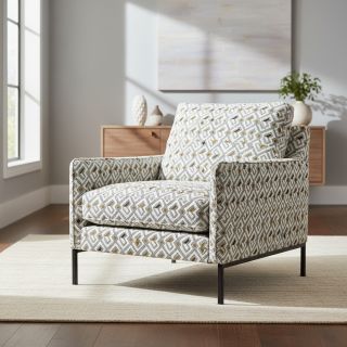 Țesătură decorativă jacquard Pagne allover jaune