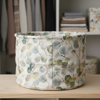 Țesătură decorativă Linenlook Eucalyptus boho leaf digital print