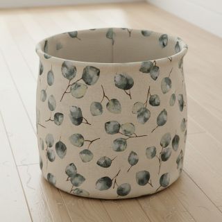 Țesătură decorativă  Linenlook Eucalyptus watercolour branch