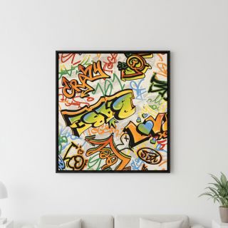 Țesătură decorativă premium Graffiti street art