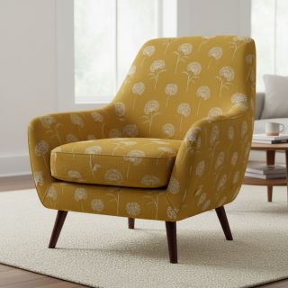 Țesătură decorativă Linenlook Elegant dandelion golden yellow