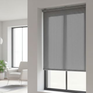 Țesătură decorativă DOBBY Colored stripe navy blue